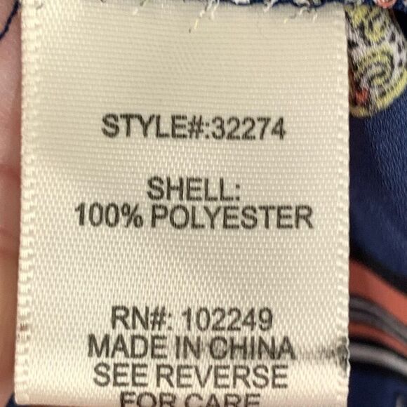 41 Hawthorn Women's Pullover Paisley Sleeveless Blouse Multicolor Size Medium - Picture 5 of 10